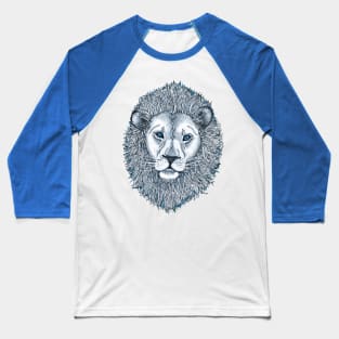 Blue Eyed Lion Baseball T-Shirt